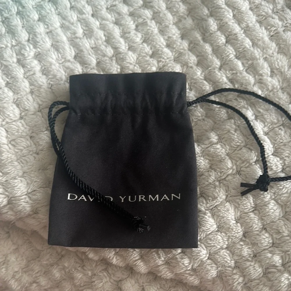 David Yurman Black Drawstring Pouch - Picture 1 of 1